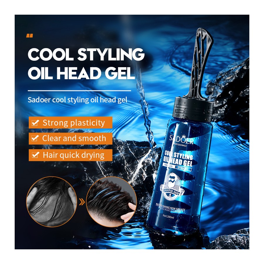 GEL DE ACEITE FIJADOR DE CABELLO 280ML. SADOER