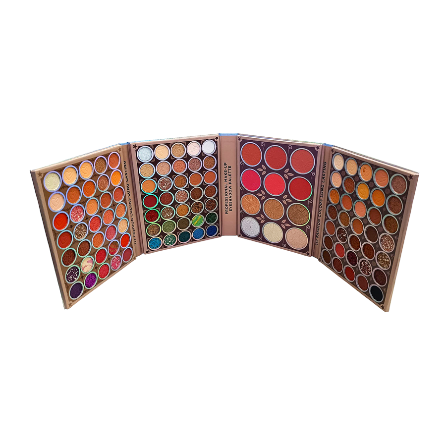 PALETA DE SOMBRAS DE OJOS LUXURIOUS BLACK MATTE COLOR FULL RAINBOW